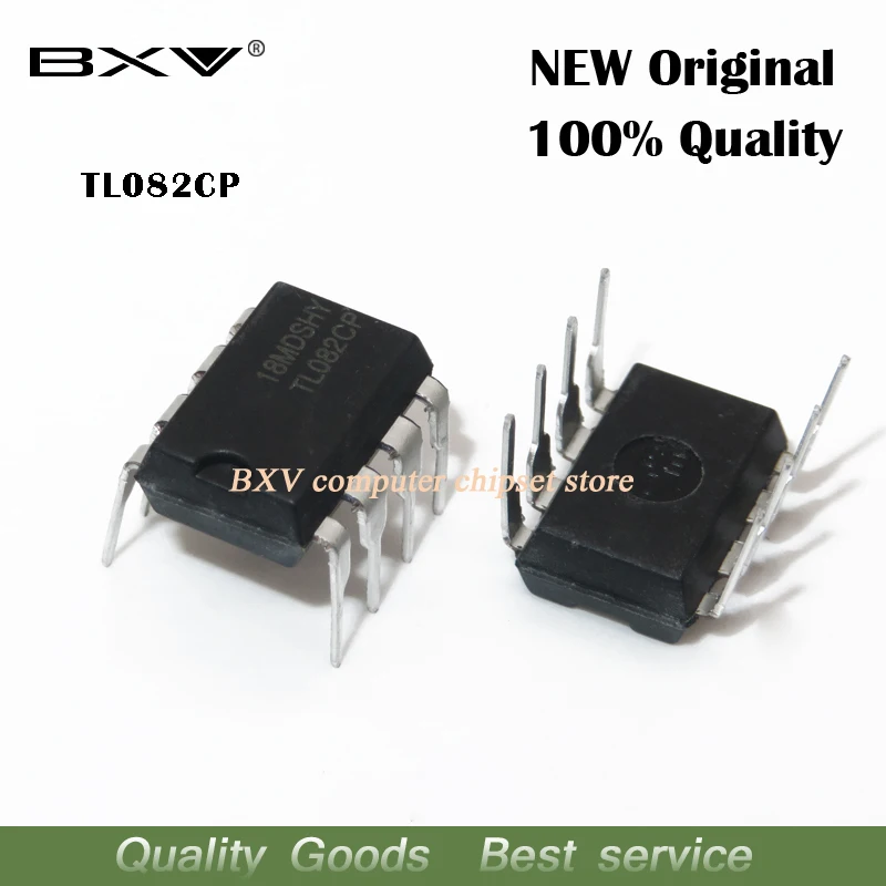 10Pcs Tl082Cp Dip-8…