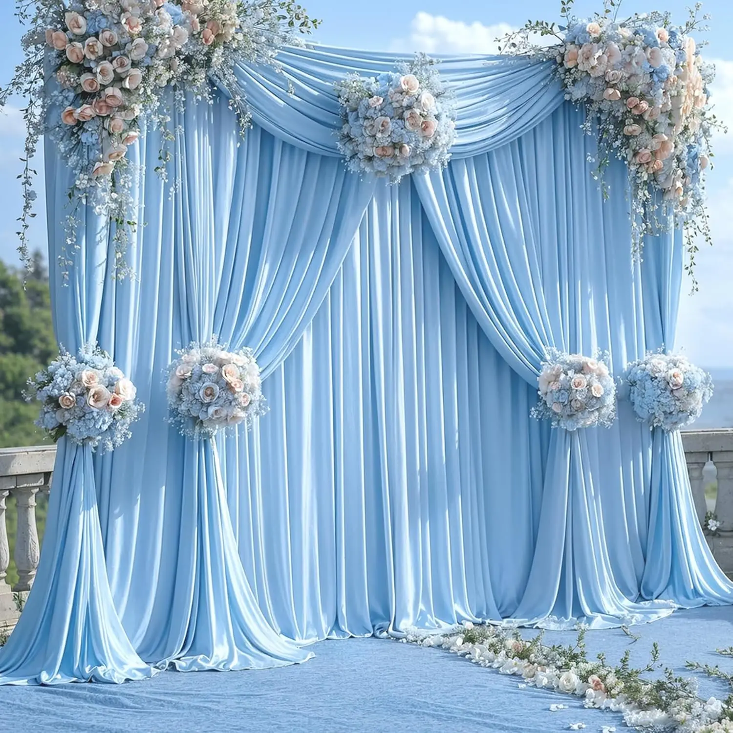 5X10FT Pink Backdrop Curtains for Parties, Wrinkle Free Baby Photography Backdrop Drapes for Wedding Grils Birthday Shower