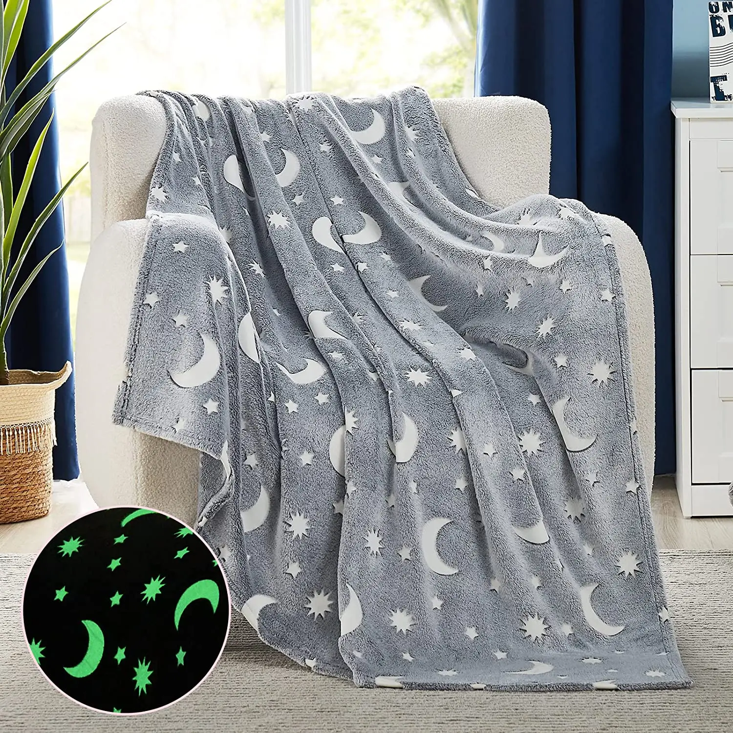 Glow in The Dark Blanket - Grey 50