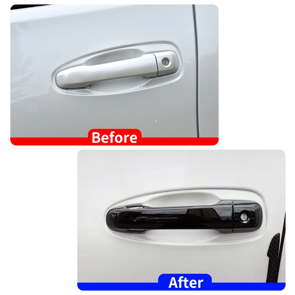 

For Lexus GX460 2010-2022 Glossy Piano Black Car Exterior Door Handle Cover Trim Anti Scratch Protective Caps Decor Sticker