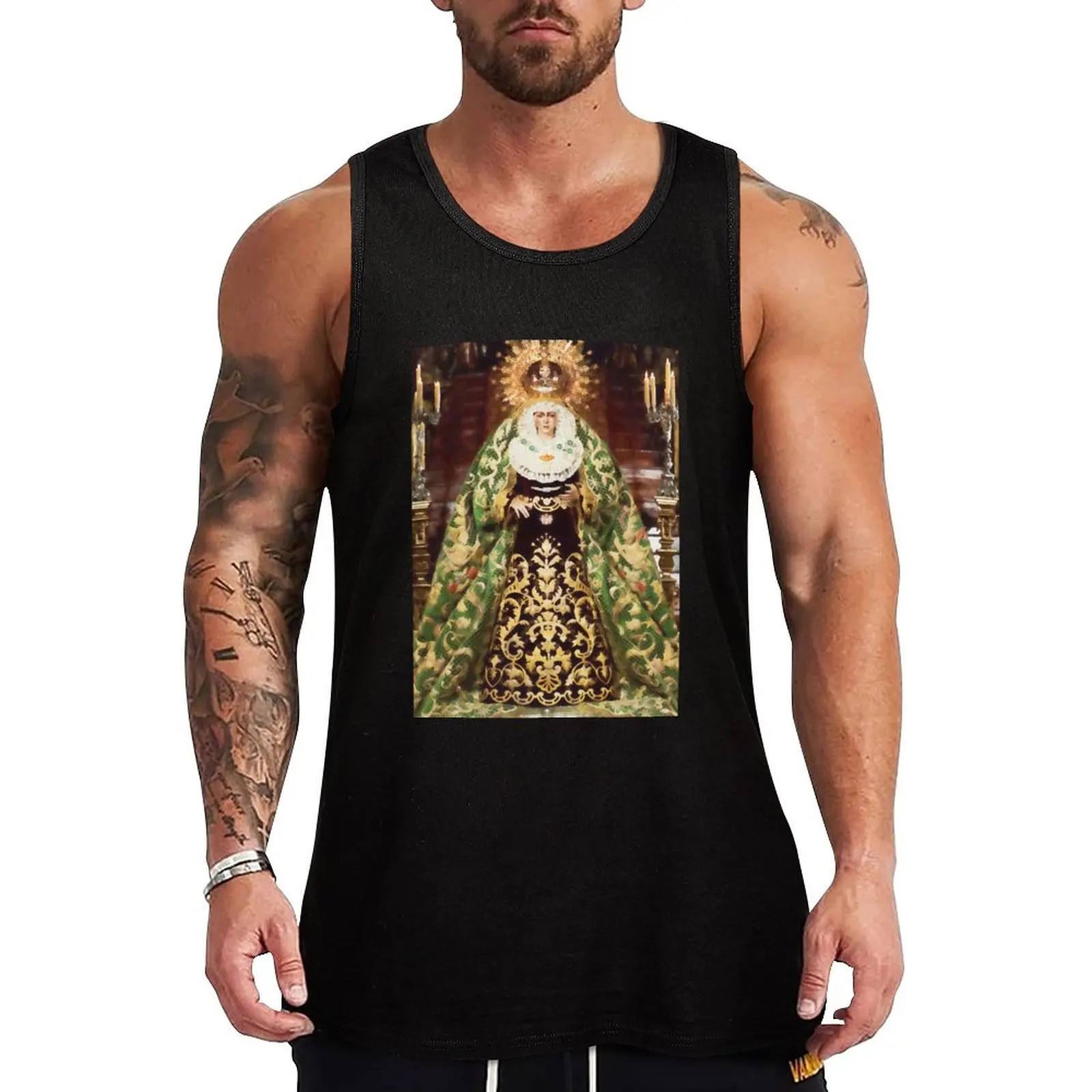 Seville, Esperanza Macarena Camiseta sin mangas que absorbe la humedad, camiseta anti sudor para entrenamiento
