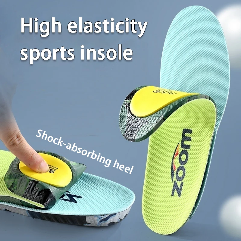 

New Highly elastic sports insoles Breathable non-slip Shoe Pads Shock-absorbing soles Arch support orthotic insole 1Pair