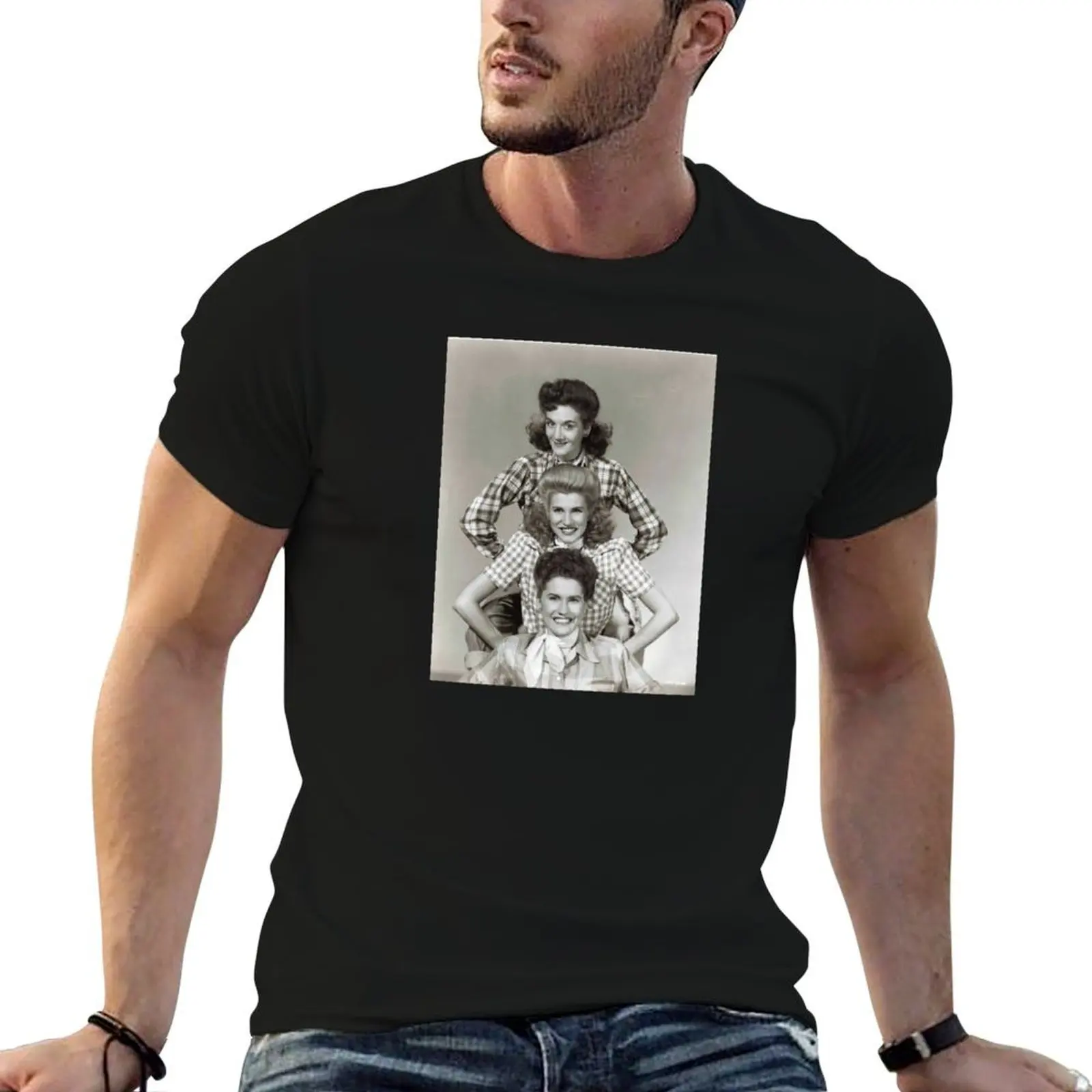 

The Andrews Sisters - Moonlight and Cactus T-Shirt t shirts for man graphic tees t shirt custom print T-Shirt