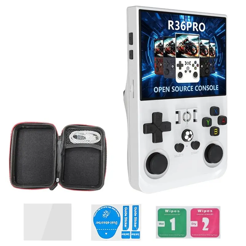 

【Купить сейчас】Портативная игровая консоль R36PRO с 128 ГБ памяти, 3,5-дюймовым HD-экраном, поддержкой более 30 эмуляторов A