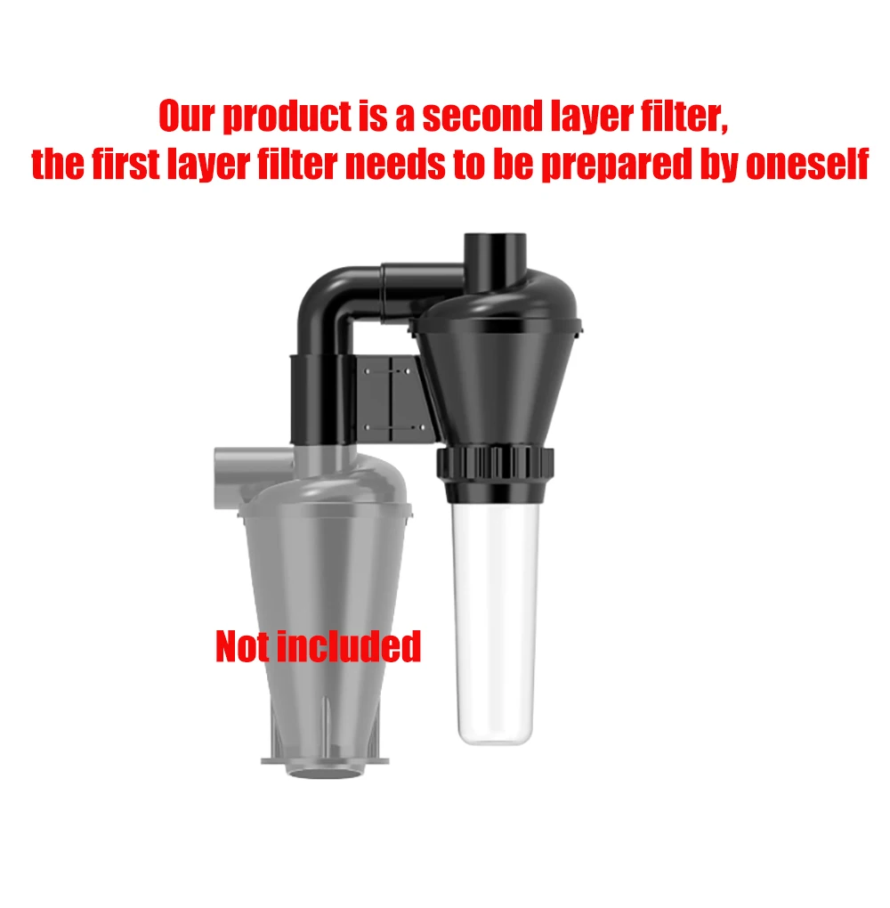 

Secondary separators Dust Collector Cyclone Collection Accessories Separator Cleaning Woodworking Tool Vacuum DIY Filter