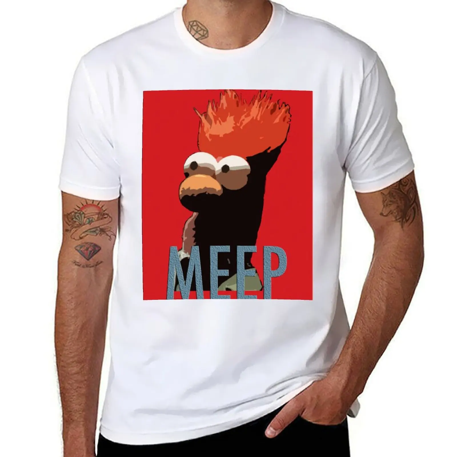 

MEEP T-Shirt printed t shirts for man t shirts for man pack white T-Shirt