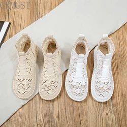 HOT 2023 New Women's Breathable Mesh Summer Shoes Lace Walking Shallow New Solid Non Slip Casual Shoes 35-40