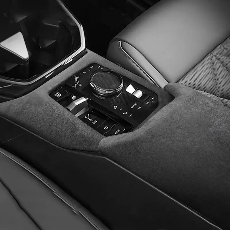 

Suede Leather Armrest Box Cover for BMW X3 2025 Center Console Gear Panel Steering Wheel Frame Decorative Sticker