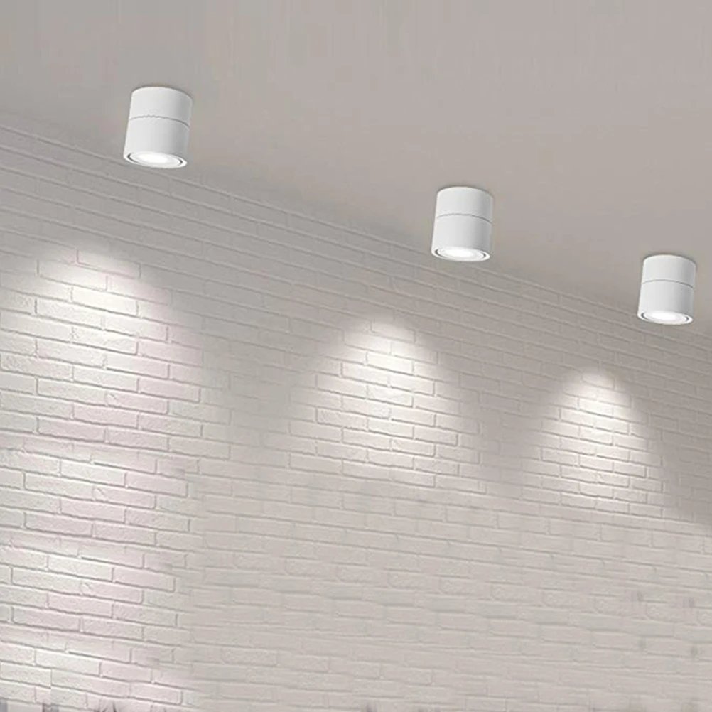

Indoor 220V 10W LED Spotlight 360° Adjustable Ceiling Downlight Surface Mounted Lighting Aluminum Wall Lamp Spotlight
