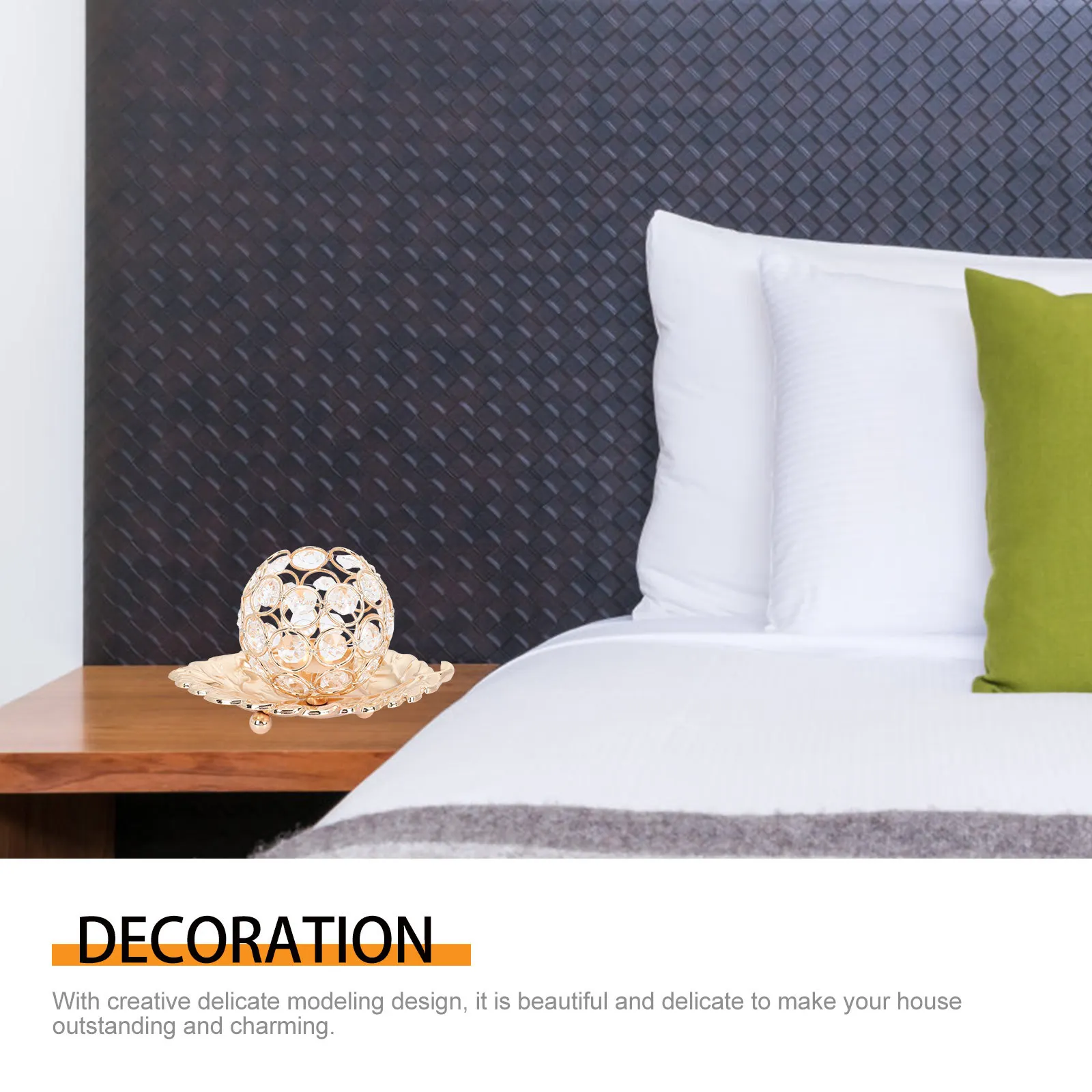 

Vintage Crystal Candlestick Artistic Creative Candleholder for Home Wedding Romantic Tabletop Decoration Metal Stand