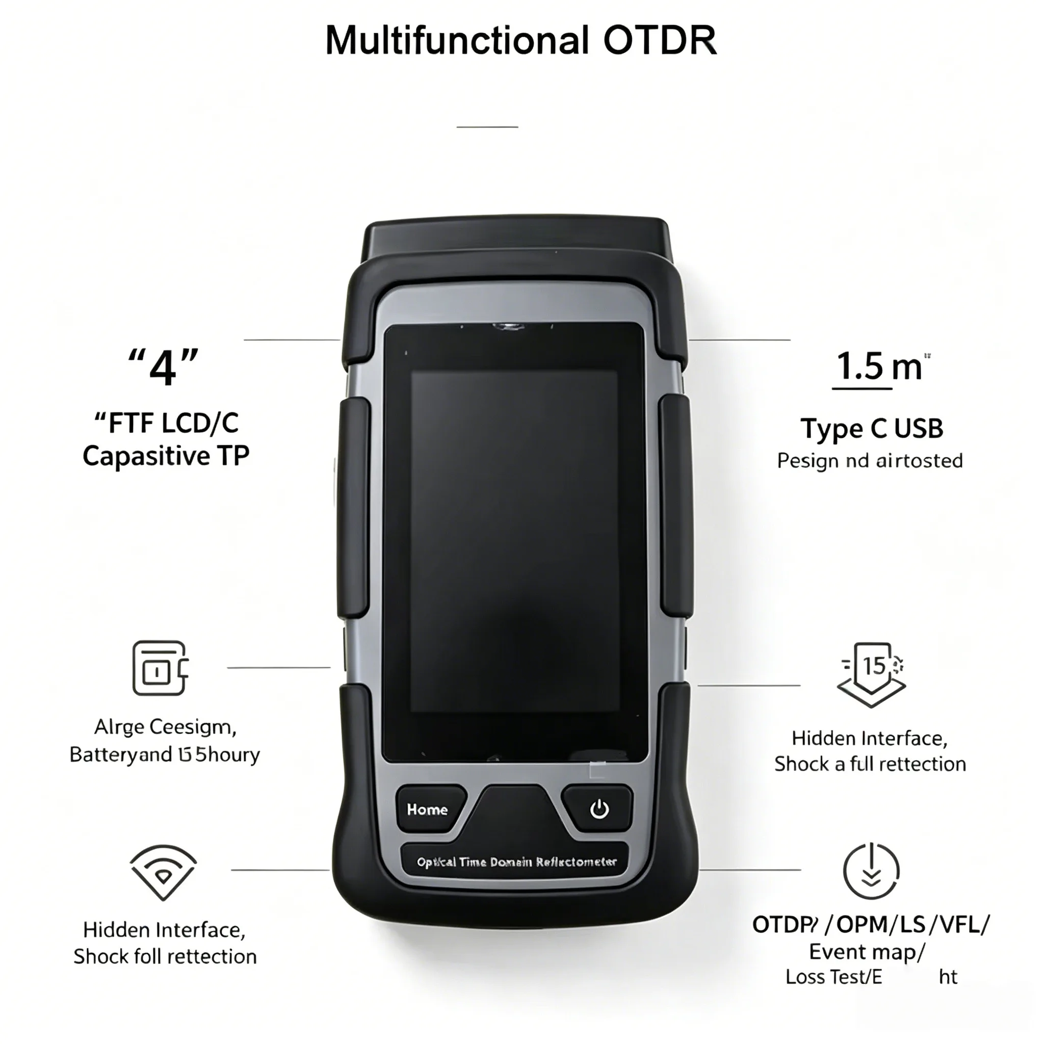1500 7-in-1 OTDR Fiber Tester 4