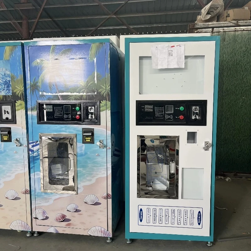 Ice vending machine with SDK, 24/7 service, capacity over 10 liters, suitable for convenience store ice making business