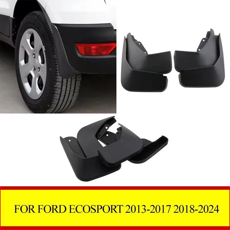 Juego de 4 Guardabarros Moldeados para Ford Ecosport 2013-2017 2018-2023, Guardabarros, Protectores contra Salpicaduras, Accesorios para Guardabarros