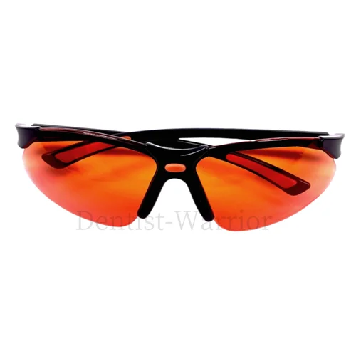 Imagen 2 del producto Gafas de laboratorio naranjas dentales bloquean luces LED UV curado gafas protectoras
