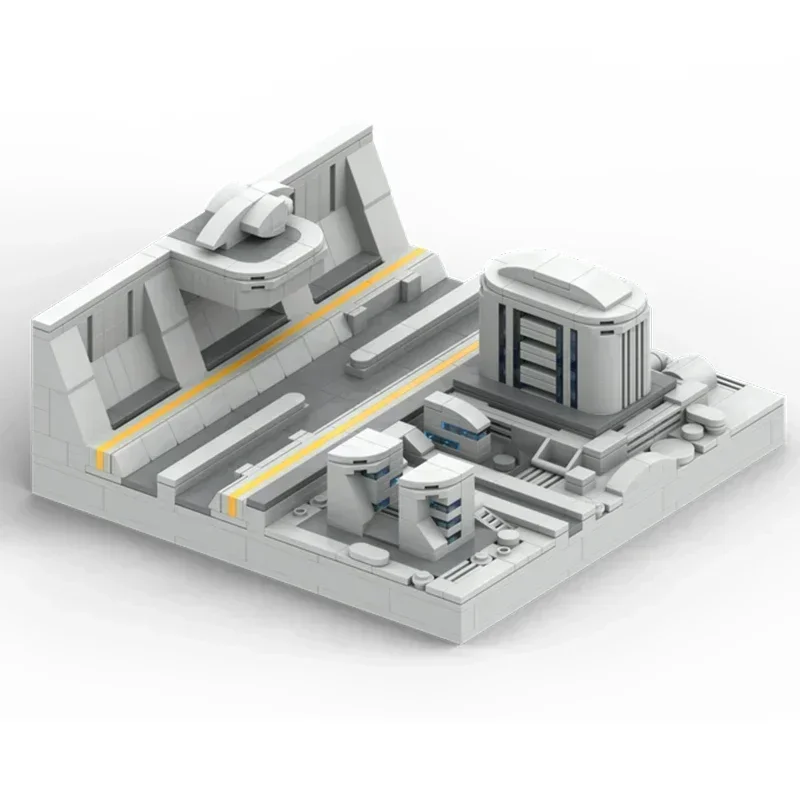 인기 스타 영화 모델 Moc 빌딩 벽돌 군사 역 기술 모듈 형 블록 선물 크리스마스 장난감 DIY 세트 조립