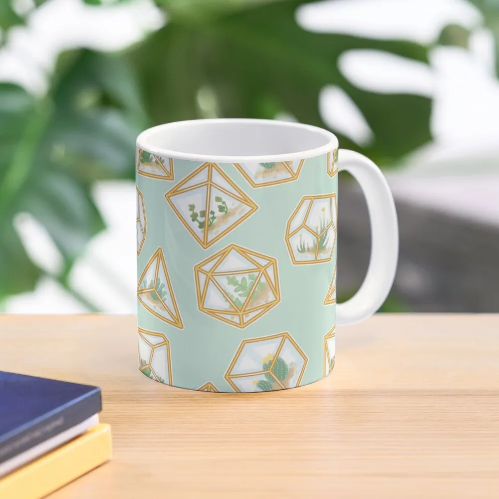 Terrarium Dice Classic  Mug Coffee Design Simple Handle Round Printed Gifts Cup Photo Drinkware Tea Image Picture