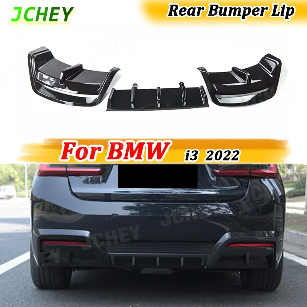 

JCHEY ABS Rear Diffuser for BMW i3 22 Models Bumper Lip Chin Spoiler With Splitter Body kits Rear Lip Anti-collision Accessories