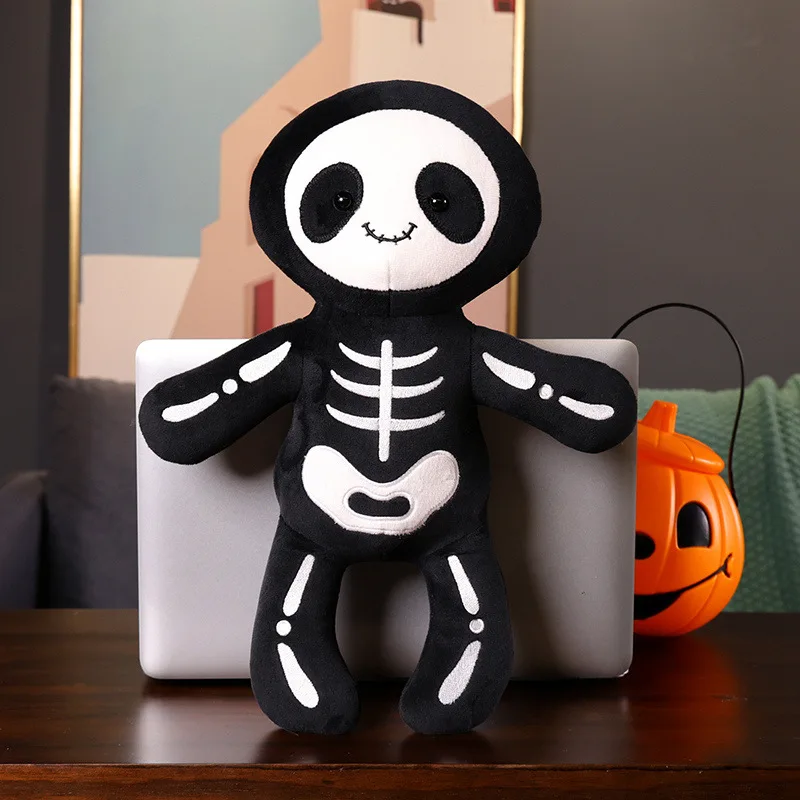 28/40CM Funny Halloween Doll Skeleton Monster Bob Plush Toy Throw Pillow Bed Waist Doll Spoof Prop for Boy and Girl Holiday Gift