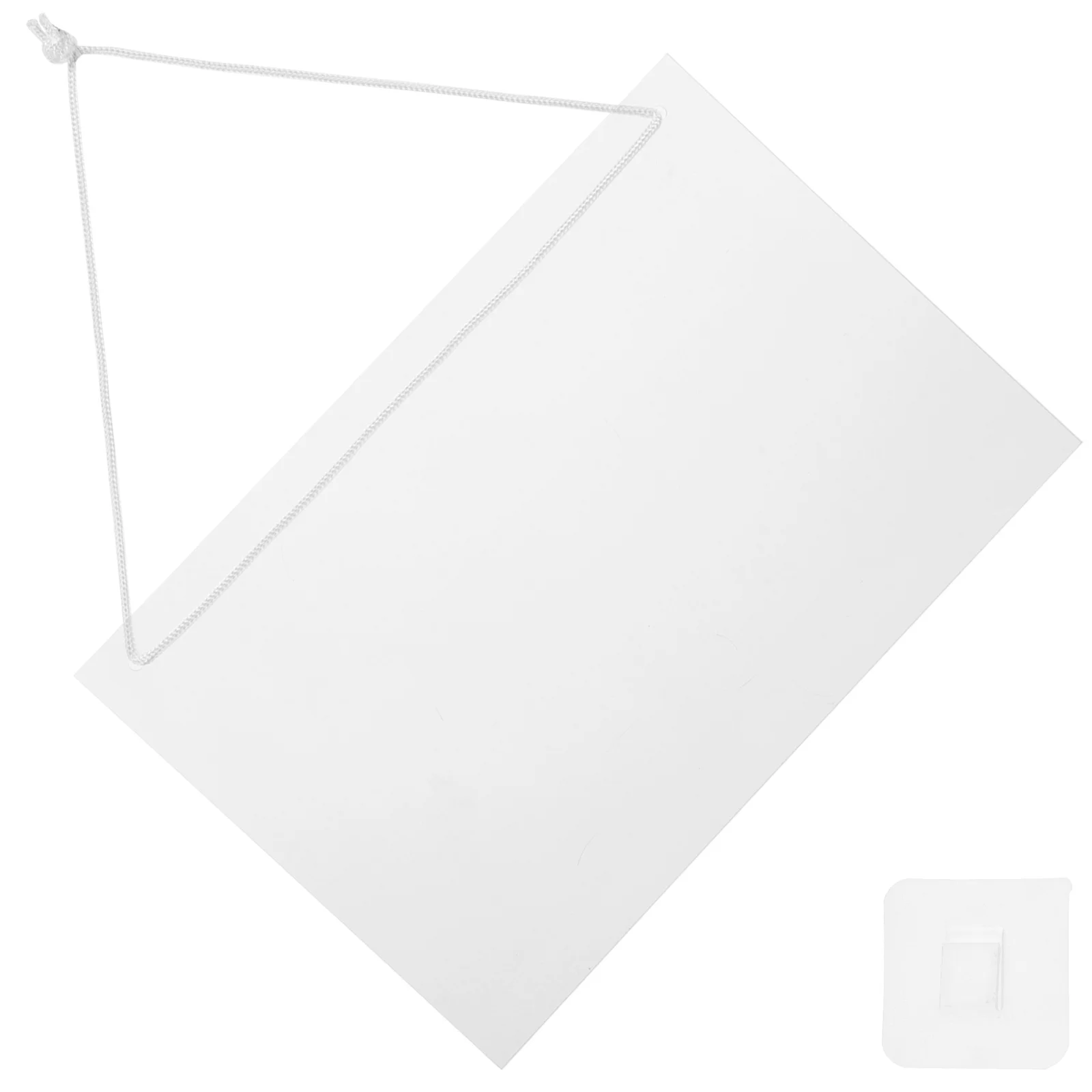 1 Set Transparent Acrylic Memo Small Desktop Message For Home Office Clear Writing Note Board Multi-Function Erasable Hanging