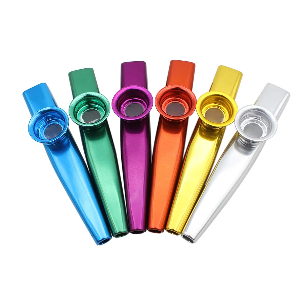 6 Pcs Musical Instruments Kazoo Small Professional Major Interesting Accompaniment Flute Metal