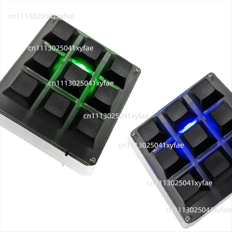9-Key Wireless Keyboard 2.4G USB Bluetooth Tri-Mode, Hot-Swappable Customizable Keypad