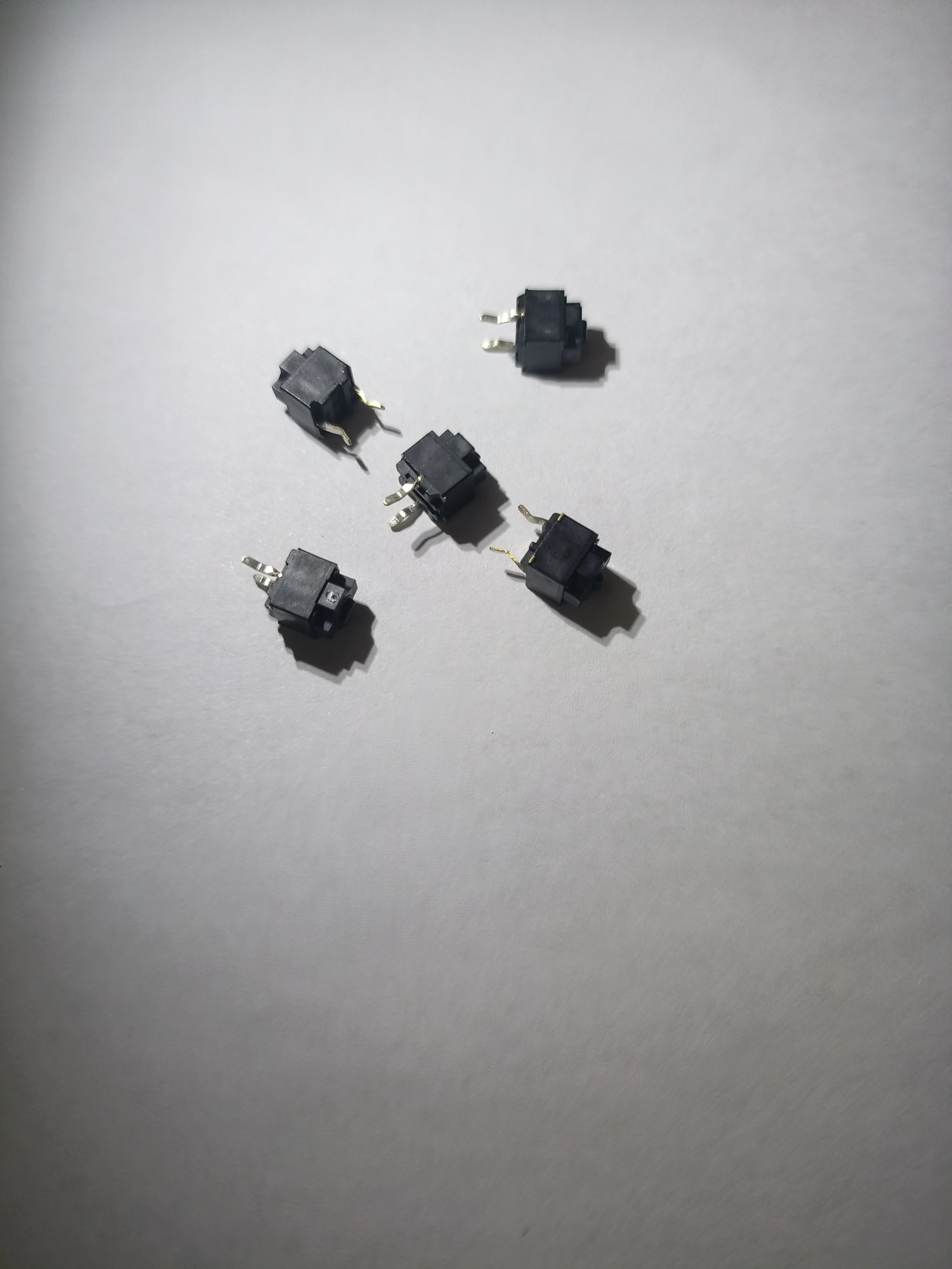YYT 10PCS Mouse microswitch square button EVQP0E07K Thundershark Microsoft Black Dot