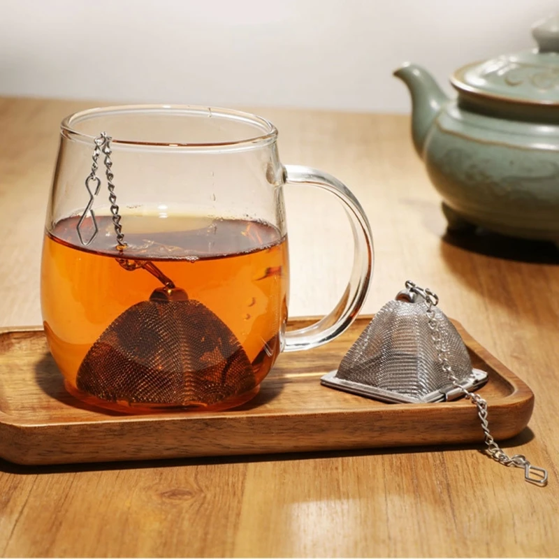 Angular Tea Steeper with a Metal Basket for Repeated Cup Brewing JOMD