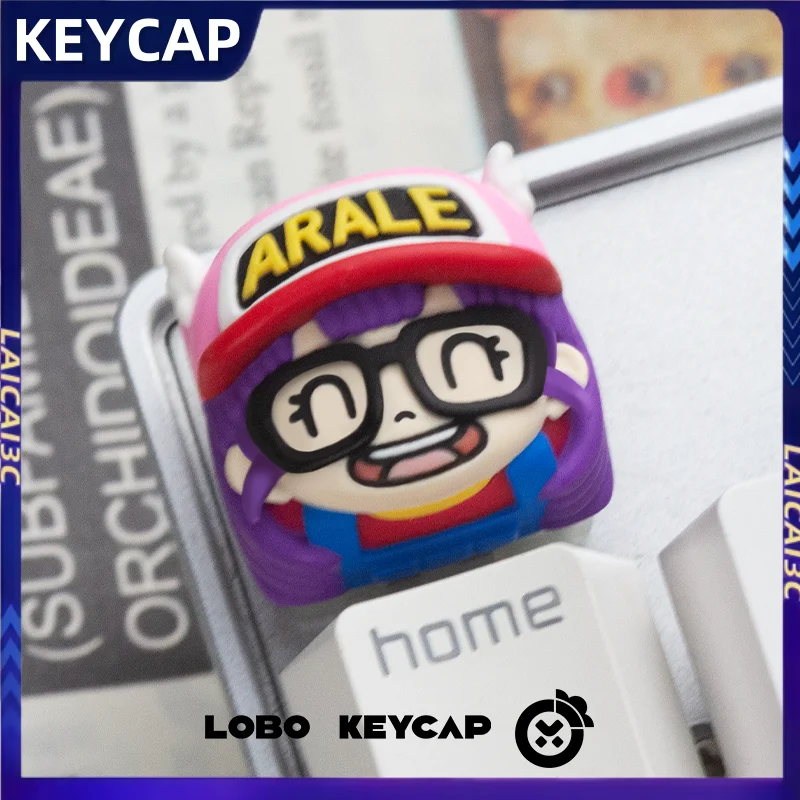 

DIY cute Arale Theme Keycaps ESC Resin Cherry Profile Mechanical Keyboard Cartoon Anime Gift Collectibles PC Game Accessories
