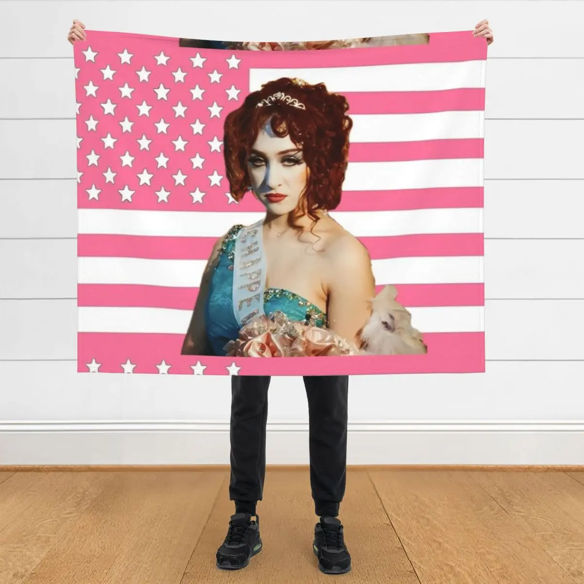 

Chappell Pink America Throw Blanket Plush Quilt Bed covers Blankets