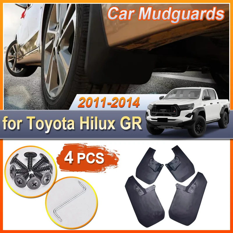 

For Toyota Hilux GR Sport 2024 2025 Car Mudguards Mudflap Mudguard Splash Guards Mud Flaps Fender Anti-splash Auto Accessories