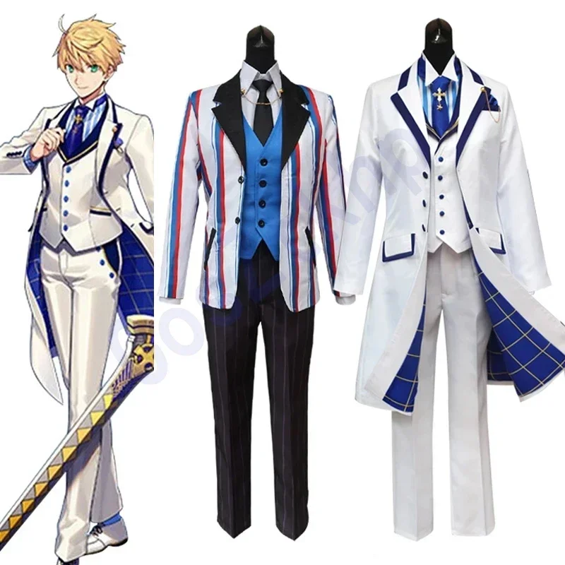 

Fate Grand Orde FGO Arthur Pendragon Cosplay Costume Prototype Fullset Men Women Halloween Costume Customize Any Size