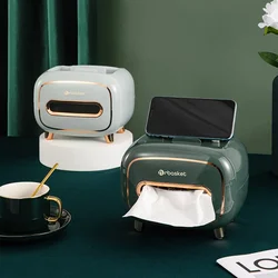 Luxurious and Functional Tissue Box for Home Living Room - Creative Paper Dispenser for Coffee Table Remote Control Storage