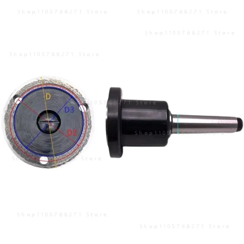 Rotary Morse Taper MT3/4/5 Three-Jaw Chuck Adapter Flange for 80/100/125/160