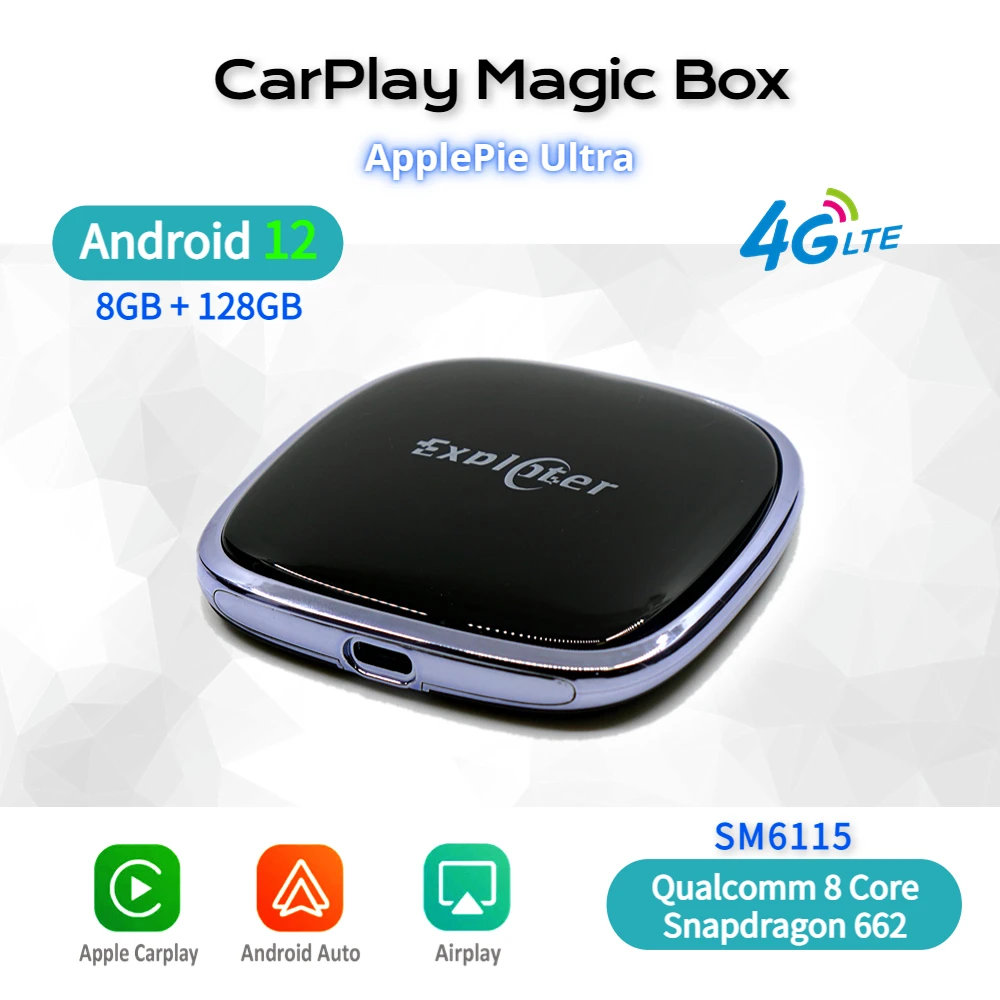 QualComm 6115 CarPlay AI Box: 차량 멀티미디어 플레이어의 최신 기술을 경험하세요
