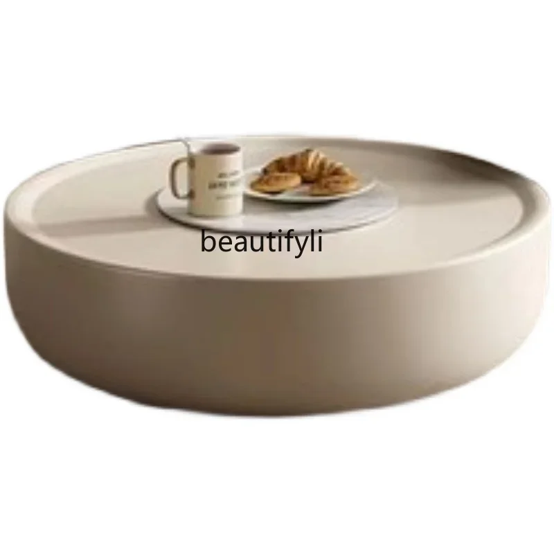 

S French Cream Style Coffee Table Living Room Home Small Apartment Retro Modern Designer New Mushroom living room furniture