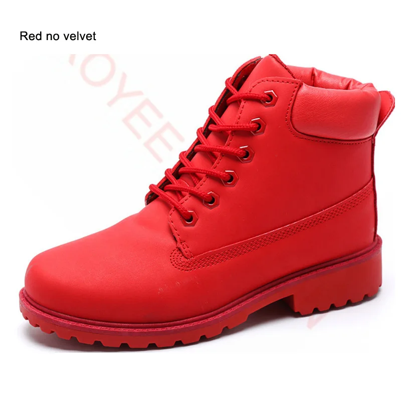 Women Boots Winter 2023 Autumn Winter Boots Men platform Fashion Winter Shoes Keep Warm Men\'s Boots Red Shoes Ankle Botas mujer