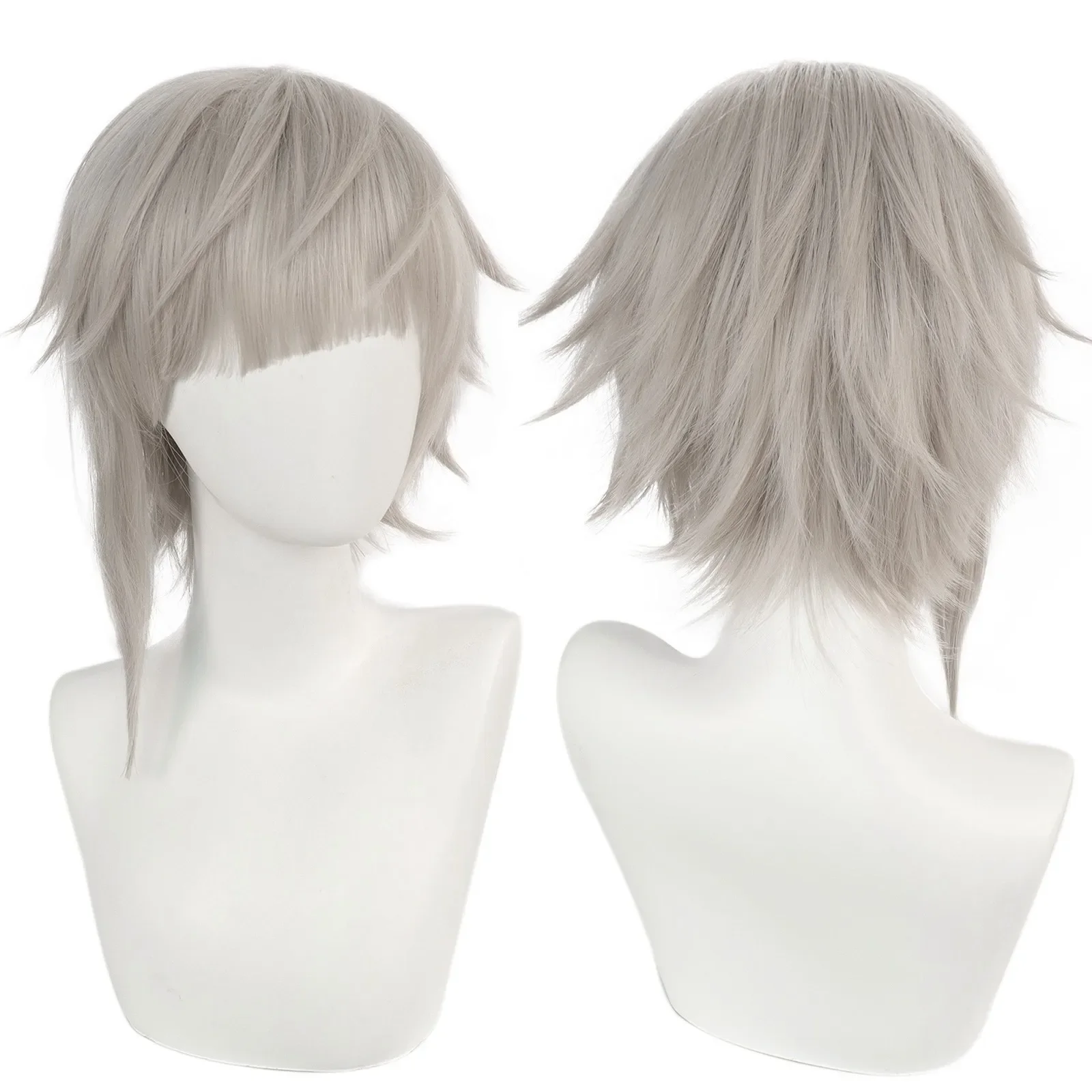 

Atsushi Nakajima Bungo Stray Dogs Lotus Gray Wig Cosplay Anime Cosplay Wig Heat Resistant Synthetic Wigs