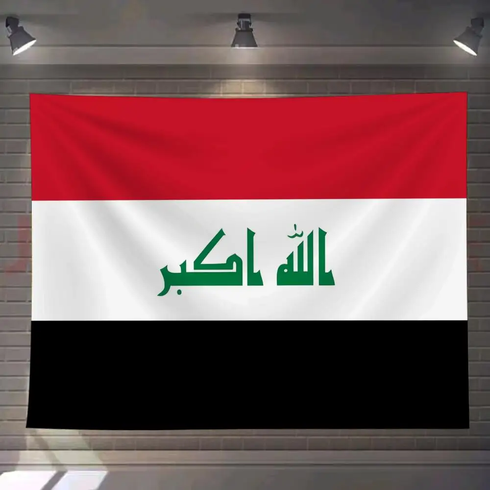 

Iraq nation logo Tapestry Custom Living Bedroom Party Dormitory interior Wall bohemian Decoration Attached clip