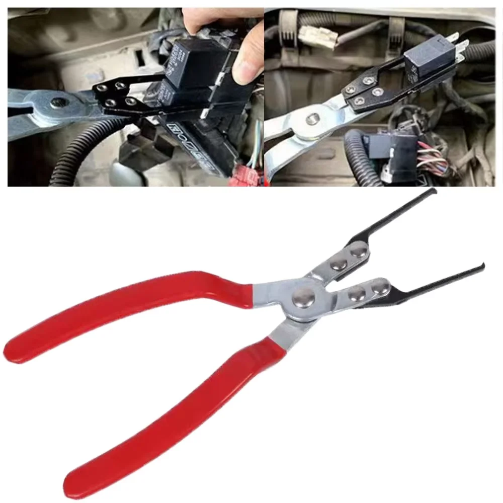 Multi-Purpose Relay Removal Pliers Fuel Line Disconnect Tool Needle Nose Pliers for Automotive Repair