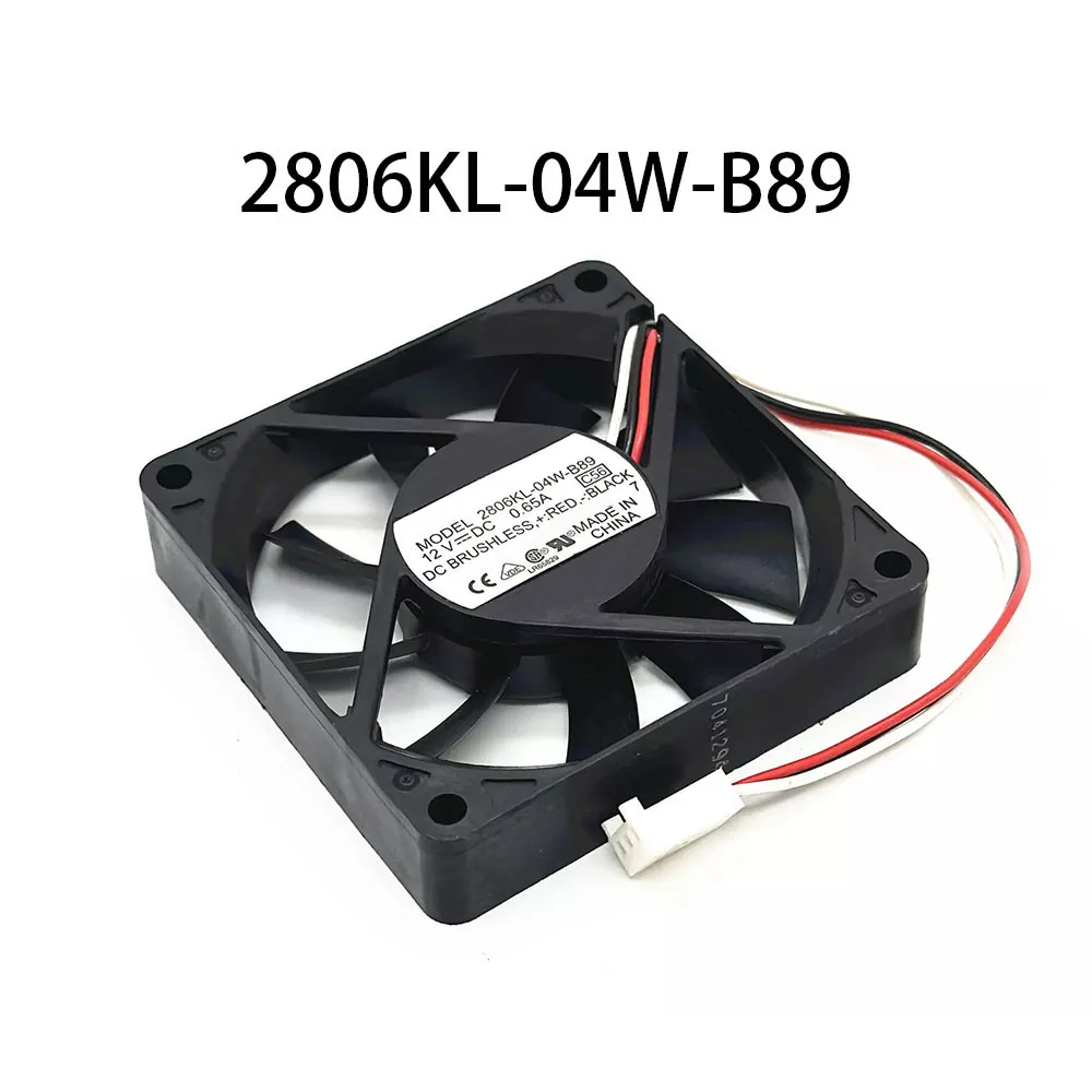 Energy-Efficient Case cooling fan Server 2806KL-04W-B89 12VDC 0.65A 70*70*15mm 3Pin CPU / Cabinet