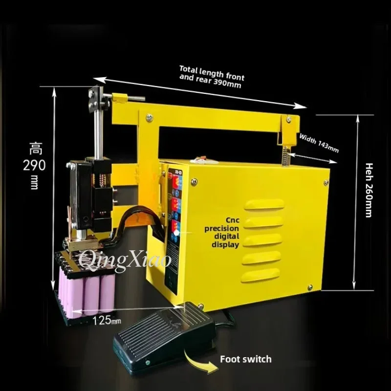 #3kW 5kW Non Pneumatic Automatic Spot Welding Machine Stable For EV 18650 Lithium Battery Power Pack Assembly Processing