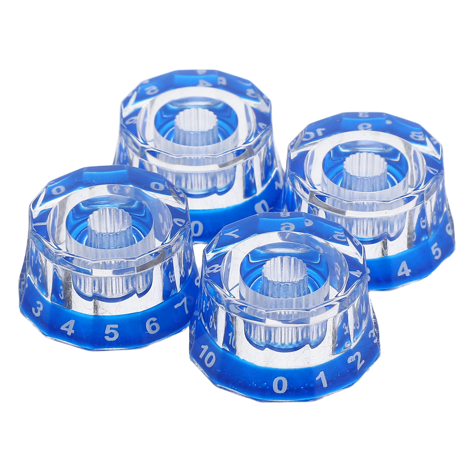 

4 Pcs Guitar Volume Knobs Electric Bass Metal Replacement Tone Control Smooth Long Accessories Musical Instruments Parts