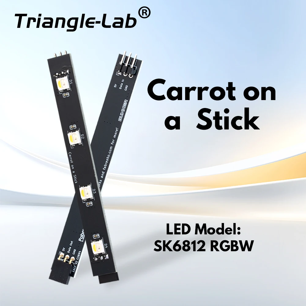 PCB Trianglelab SK6812 RGBW para zanahoria ERCF V3 en un palo y zanahoria en una ramita, Neopixels de conejo aligerado para impresora 3D