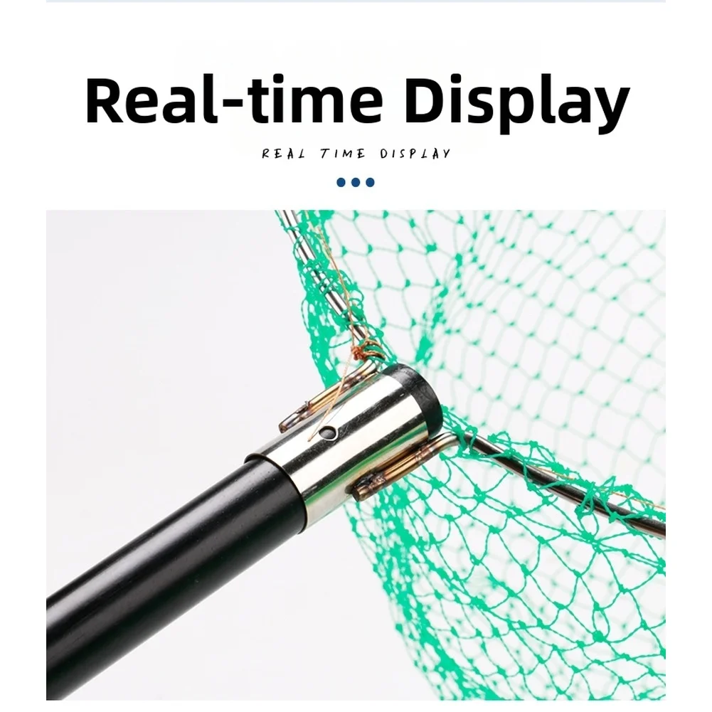Collapsible Fishing Net Ultralight Landing Net Stainless Steel Fishing Net Head Solid Frame Deep Mesh Bag For Big Fish Shrimp