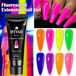 Mtssii 20ml Fluorescent Nail Extension Gel Nail Building Acrylic Nail Gel UV LED Soak Off UV Extend Gel For Nail Extensions