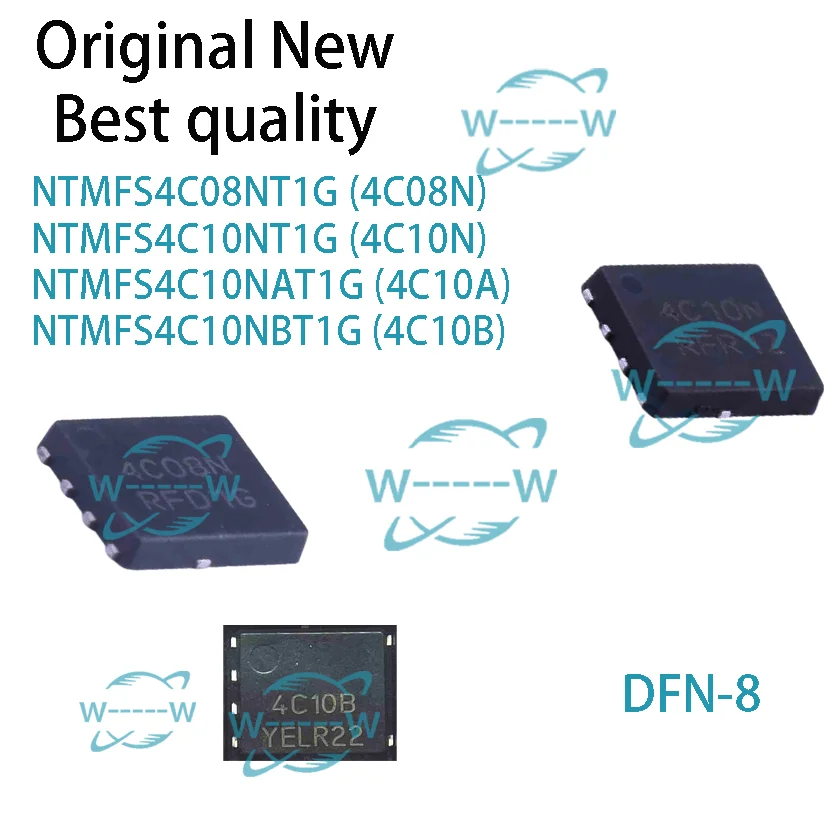 (5-30 uds) nuevo NTMFS4C08NT1G 4C08N NTMFS4C10NT1G 4C10N NTMFS4C10NAT1G 4C10A NTMFS4C10NBT1G 4C10B chip ic mosfet
