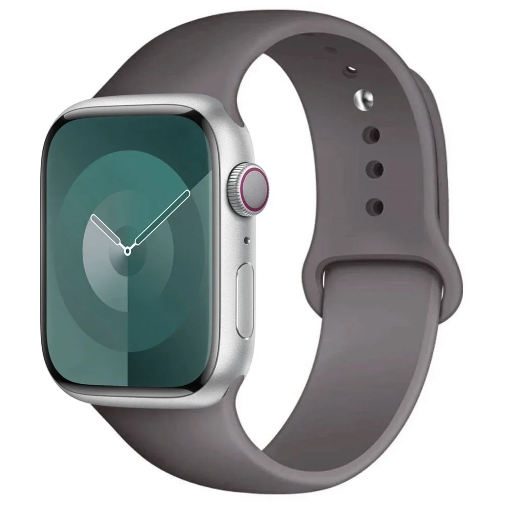 Siliconen band voor Apple Horlogeband 44mm 45mm 40mm 41mm 42-46mm 49mm sportarmband iwatch serie 11-10-9-8 7 6 5 4 SE-Ultra 2/3