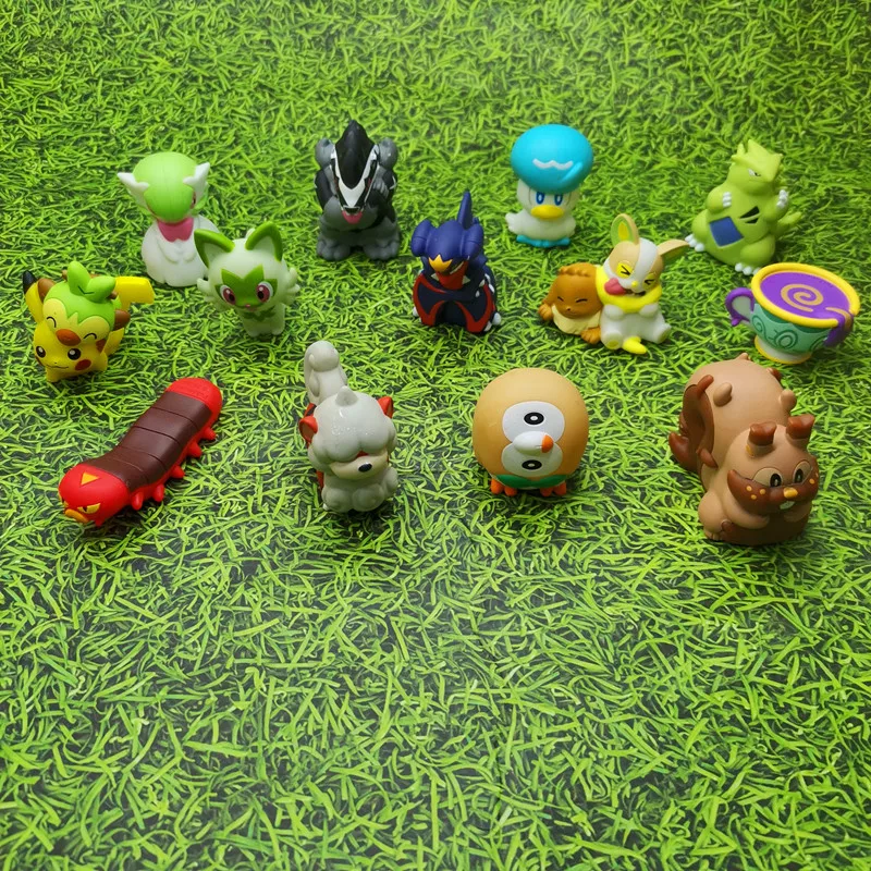 Genuine bulk cargo Bandai Pokemon Finger cots kids Friends on the journey companions Action Figure Model Toys Gift for Birthday