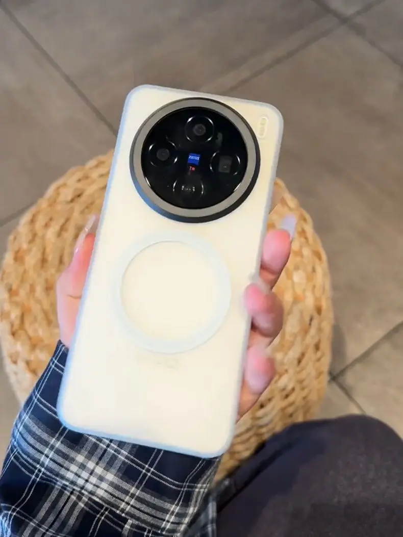 

Case For VIVO X 300 200 Pro Mini Magnetic Frosted Transparent Lens Protector Cover For VIVO X200 Ultra Shockproof Bumper Funda