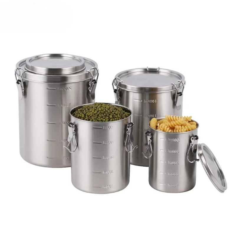 

Customized Stainless Steel Airtight Coffee Container Tea Cans Coffee Storage Canister for Kitchen